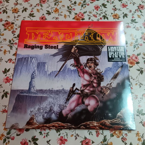 Deathrow Raging Steel vinyl new, limited edition splatter metal