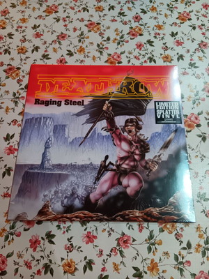Deathrow Raging Steel vinyl new, limited edition splatter metal