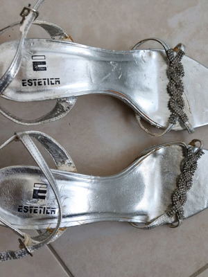 Estetica pumps used, gray, size 38