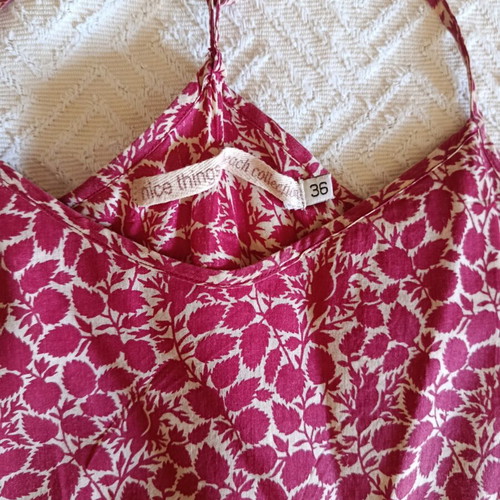 Nice Things dress used, red floral, size S