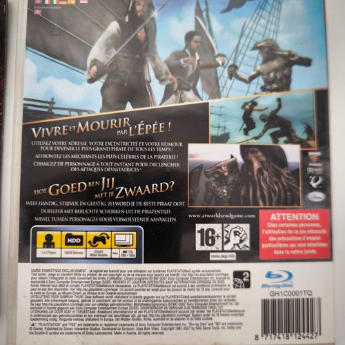 Pirates of the Caribbean At World's End PS3 game