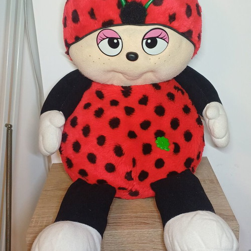 Giant Noel plush ladybug, 54cm, 1990s