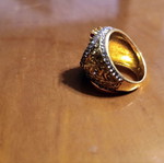 King Skull Gold-Plated Ring new