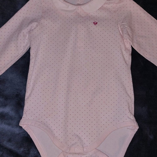 Okaidi set of 3 long sleeve bodysuits like new, size 18m/80cm