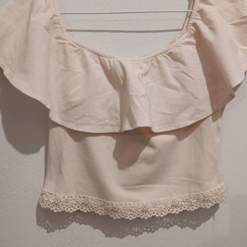 Stradivarius crop top like new, pink, size small/medium