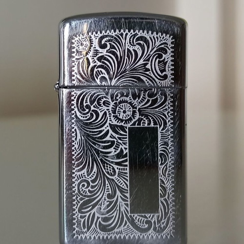 Zippo Venetian Slim lighter vintage 1989, used