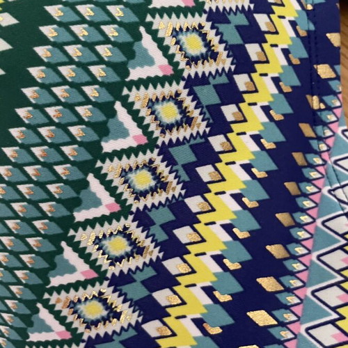 Dorina Veracruz plus size bikini top 90G, multicolor Aztec pattern