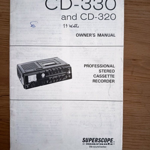 Marantz Superscope CD-320 professional cassette recorder used