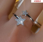 Ring 222 silver color, copper, new