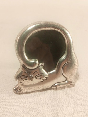 Κορνίζα με γατούλα μεταχειρισμένη, 6.5εκ μήκος και ύψος