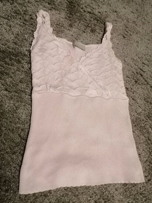Raxevsky ribbed cotton tank top pink size M