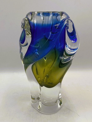 Vintage βάζο Art Glass "Tulip" σχεδιασμού Josef Hospodka σαν καινούργιο