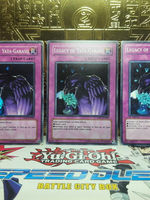 Yu-Gi-Oh! Legacy of Yata Garasu playset, played condition, pack of 2