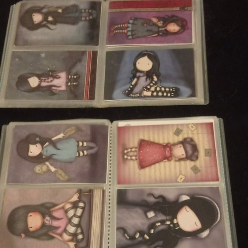 Santoro Photocards Two Full Albums Like New, Over 250 Cards