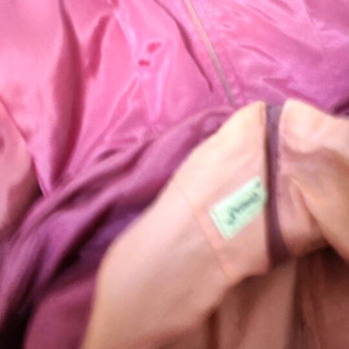 Pink dress made of taffeta with petticoat used, size M