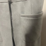 Maki Philosophy sleeveless suede jacket like new, gray