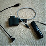  PowerBank 2600mAh Μαύρο + Φορτιστής +Λαμπάκι USB