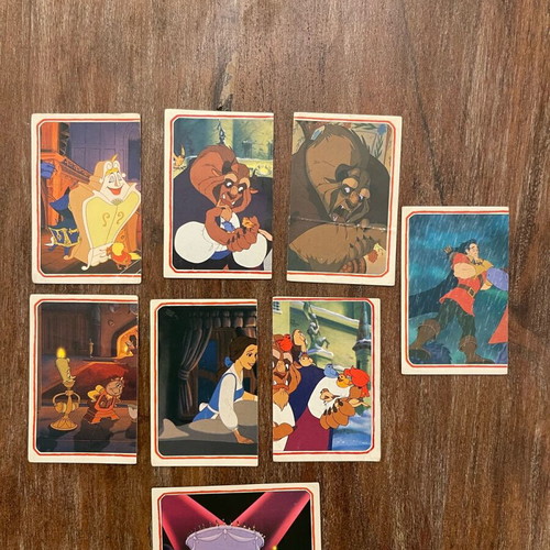 Panini Beauty and the Beast collectible stickers like new, pack of 8