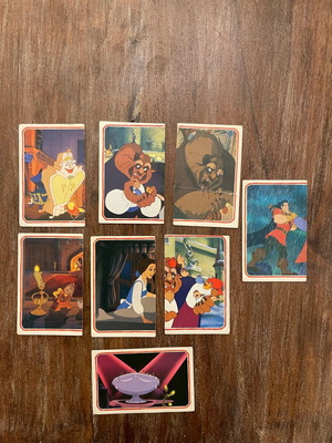 Panini Beauty and the Beast collectible stickers like new, pack of 8