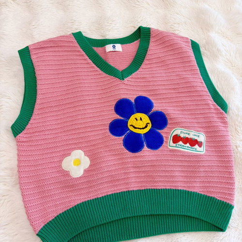 Girls Dress and Sweater Set size 128cm like new, white and pink