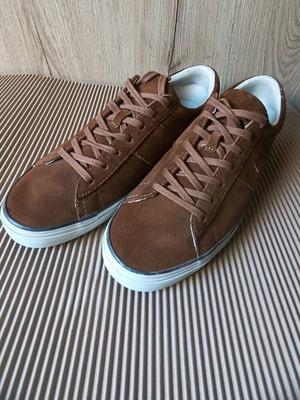 Sneakers Polo Ralph Lauren No43 σαν καινούργια, καφέ δέρμα suede