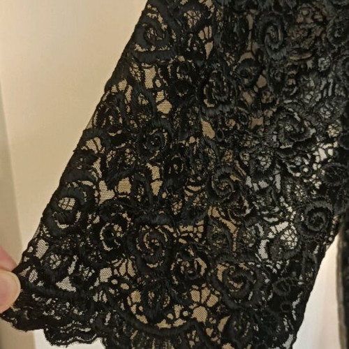 Manto lace cardigan like new, black lace jacket
