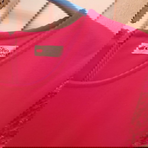 Φόρεμα για κορίτσι 8 ετών σαν καινούργιο, φουξια με γούνινο πανωφόρι