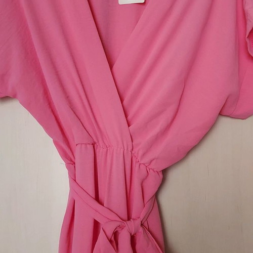 Ολόσωμη φόρμα baby pink καινούργια, one size