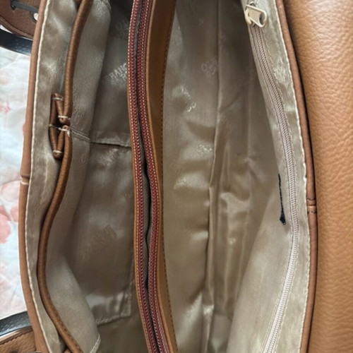 Franco Sarto leather shoulder bag like new, brown