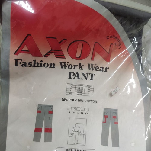 Axon Work Pants Gray Medium New
