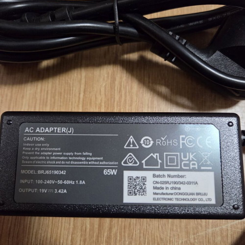 Laptop charger 65W 19V 3.42A compatible with Acer 15 14 13 11 new