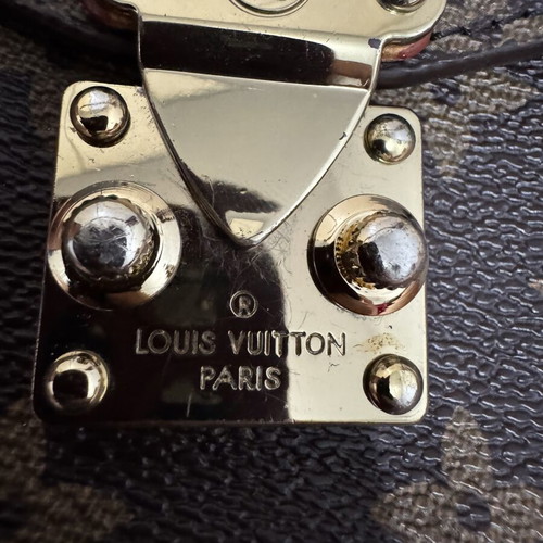 Louis Vuitton original women's bag, black and gold