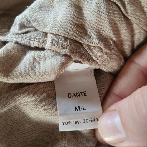 Dante pants like new, size L, beige