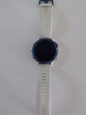 Garmin 6 Pro Solar smartwatch used, strap replacement recommended