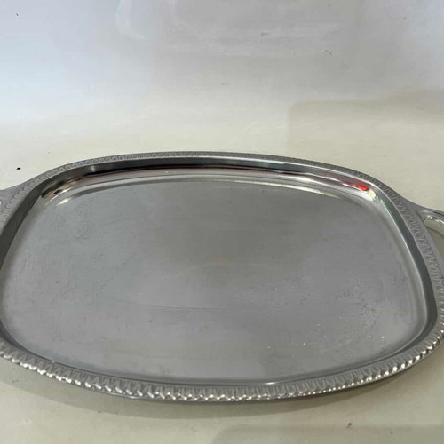 Corona stainless steel serving tray vintage used 41x24.5