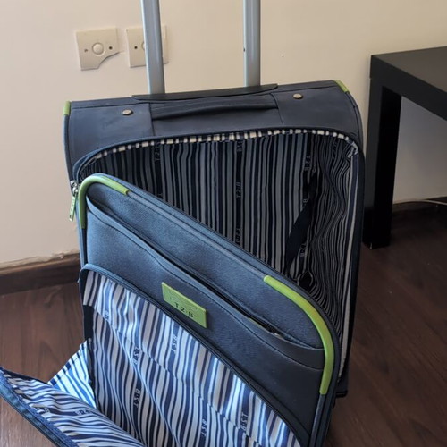 Cabin suitcase used, blue, fully functional
