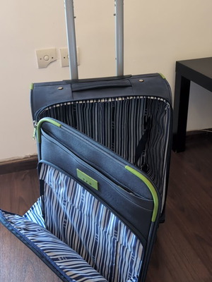 Cabin suitcase used, blue, fully functional
