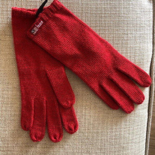 Ralph Lauren gloves new, red wool and polyester