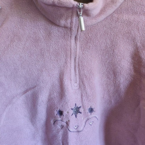 Vintage fleece pullover True Fashion pink size XL like new