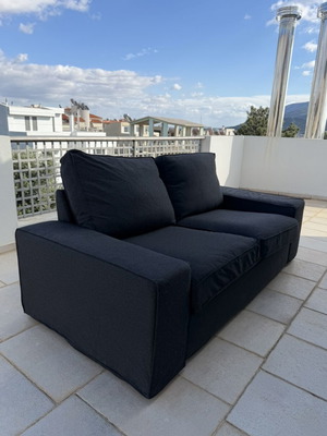 IKEA KIVIK Two-Seater Sofa Like New Dark Gray Cover