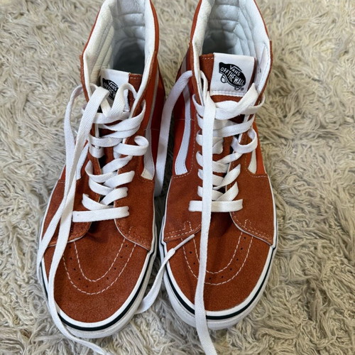Vans Sk8-Hi sneakers used, orange, size 41