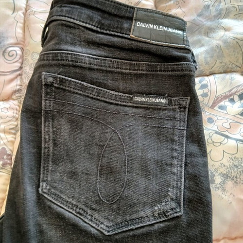 Calvin Klein jeans used, size 25, black and gray
