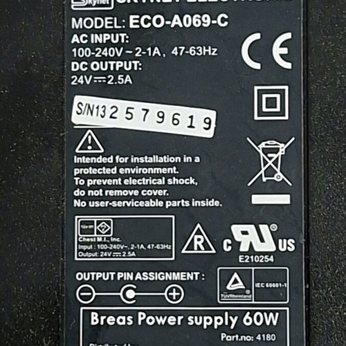 Power supply 24v 2.5A 60w used