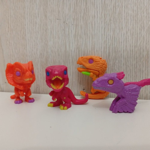 Kinder Surprise Joy Jurassic Park World Dinosaur Funko Pop Figures used set