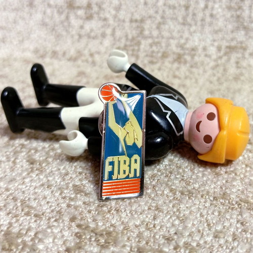 FIBA 1990 Official Pin Badge 3rd Edition New, enamel