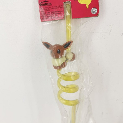 Pokemon plastic straw set used