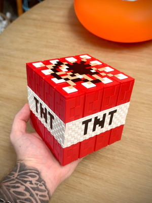 Minecraft TNT Box διακοσμητικό κουτί αποθήκευσης gaming καινούργιο