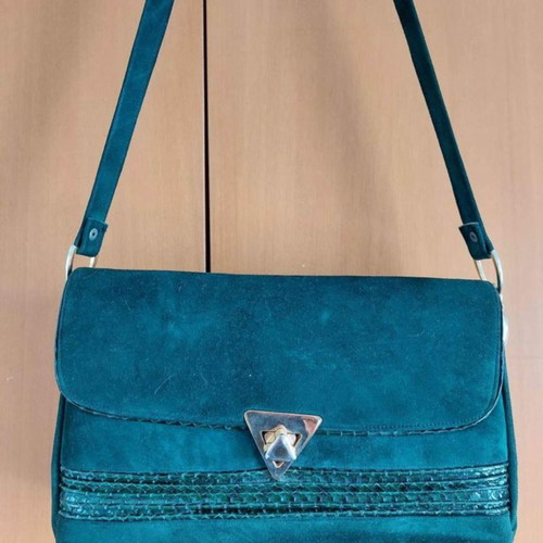Shoulder bag used, cypress color
