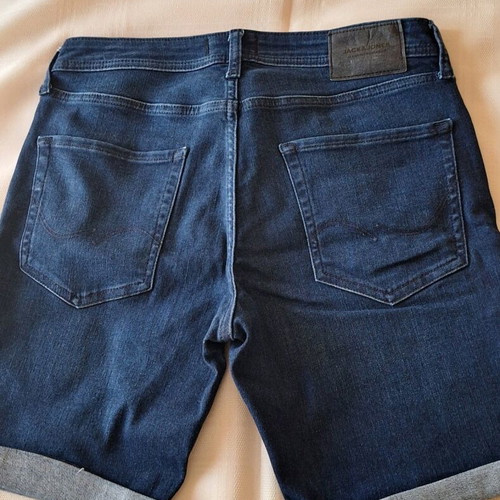 Jack & Jones men's denim shorts size S like new, blue