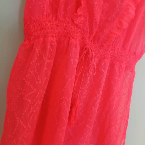 Zara tunic size M like new, bright coral